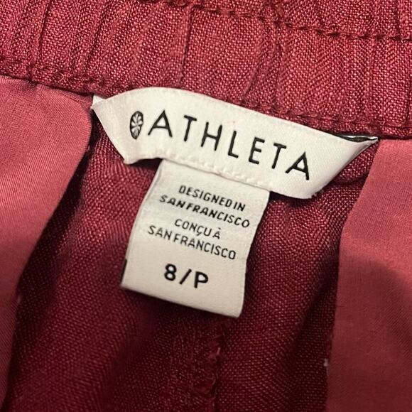 Athleta Retreat Linen Joggers In Coffeberry - Picture 5 of 5